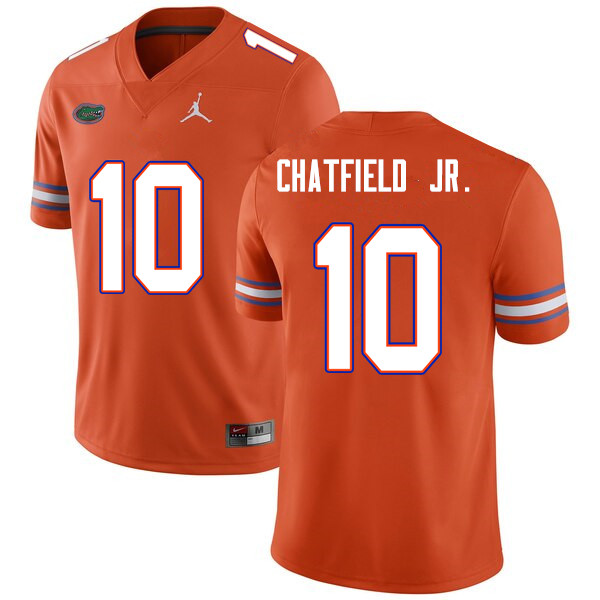 Men #10 Andrew Chatfield Jr. Florida Gators College Football Jerseys Sale-Orange